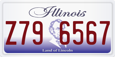 IL license plate Z796567
