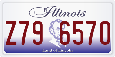 IL license plate Z796570