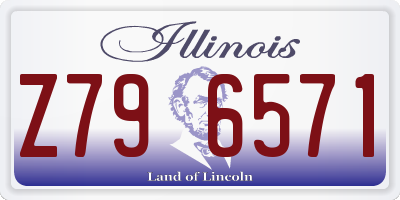 IL license plate Z796571