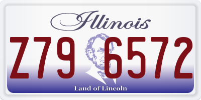 IL license plate Z796572