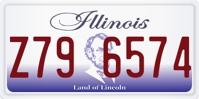 IL license plate Z796574