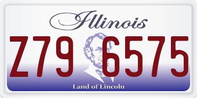 IL license plate Z796575