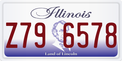 IL license plate Z796578