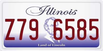 IL license plate Z796585