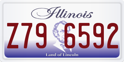 IL license plate Z796592