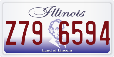 IL license plate Z796594