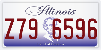 IL license plate Z796596
