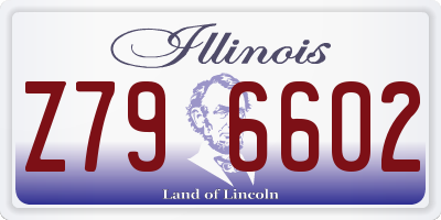 IL license plate Z796602