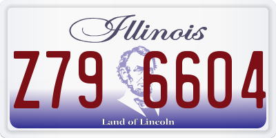 IL license plate Z796604