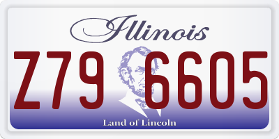 IL license plate Z796605
