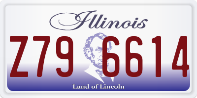 IL license plate Z796614