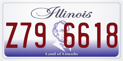 IL license plate Z796618