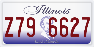 IL license plate Z796627