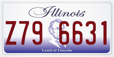 IL license plate Z796631