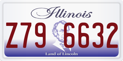 IL license plate Z796632