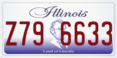 IL license plate Z796633