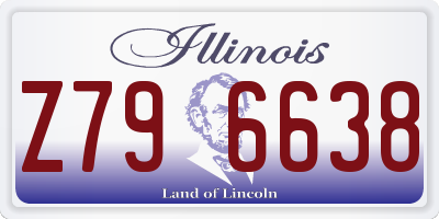 IL license plate Z796638