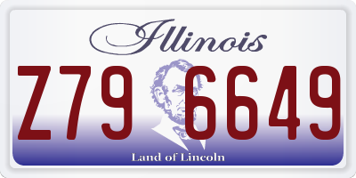 IL license plate Z796649