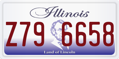IL license plate Z796658