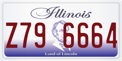 IL license plate Z796664