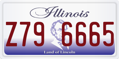 IL license plate Z796665