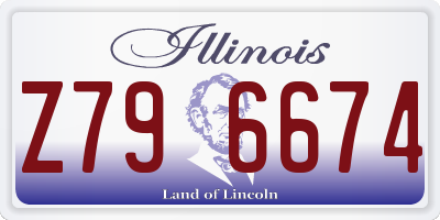 IL license plate Z796674