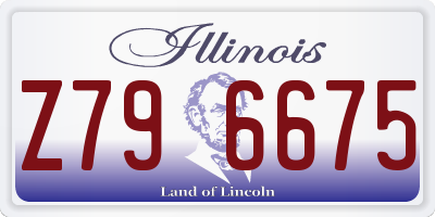 IL license plate Z796675