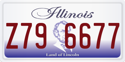 IL license plate Z796677