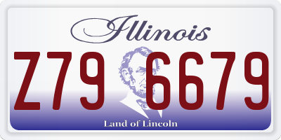 IL license plate Z796679
