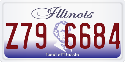 IL license plate Z796684