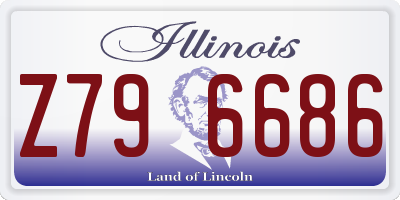 IL license plate Z796686