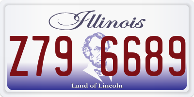 IL license plate Z796689