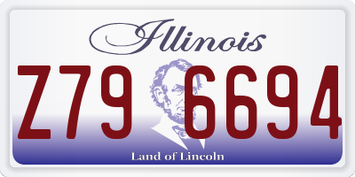 IL license plate Z796694