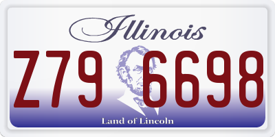 IL license plate Z796698