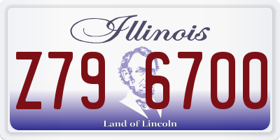 IL license plate Z796700