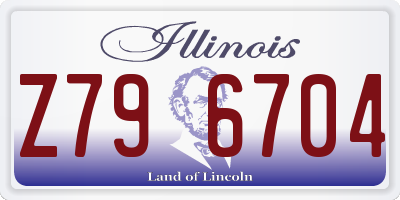IL license plate Z796704