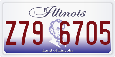 IL license plate Z796705
