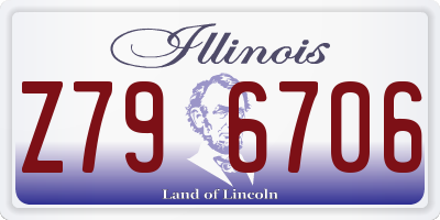 IL license plate Z796706