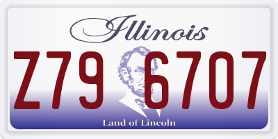 IL license plate Z796707