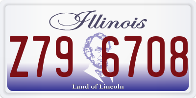 IL license plate Z796708