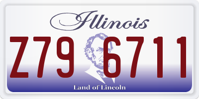 IL license plate Z796711