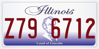 IL license plate Z796712