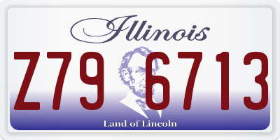 IL license plate Z796713
