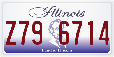 IL license plate Z796714