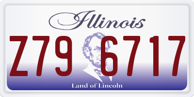 IL license plate Z796717