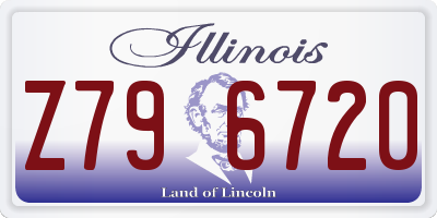 IL license plate Z796720