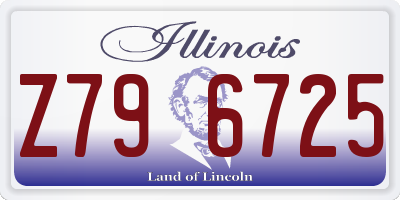 IL license plate Z796725