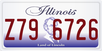 IL license plate Z796726