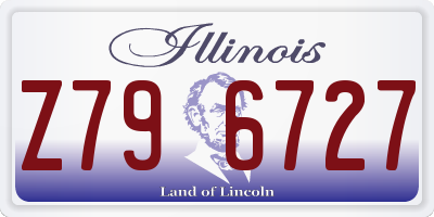 IL license plate Z796727