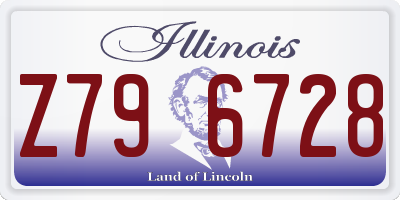 IL license plate Z796728